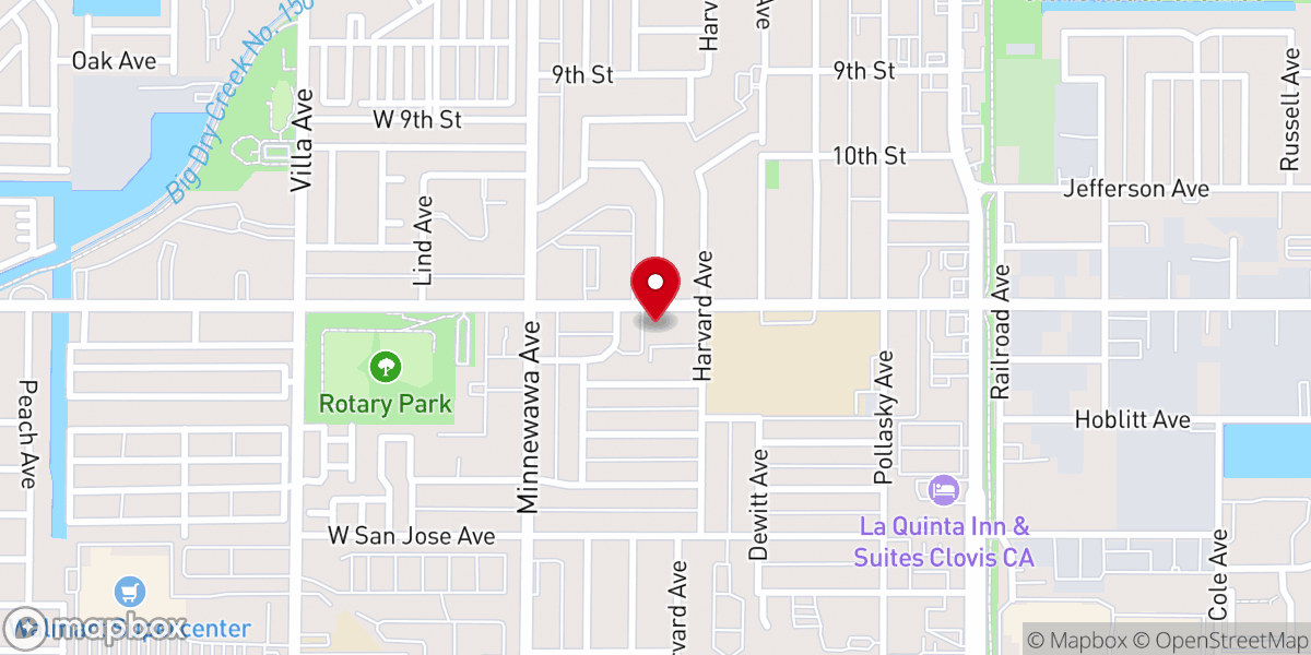Map showing location of Valley Baptist Church