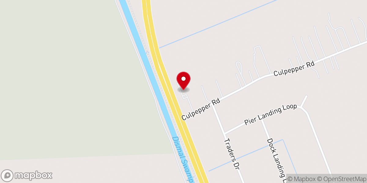 Map showing location of South Mills Church of Christ