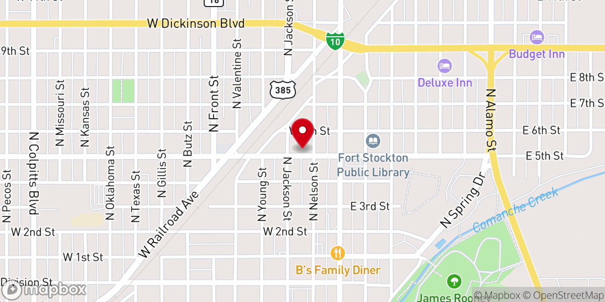 Map showing location of Believers Fellowship Church