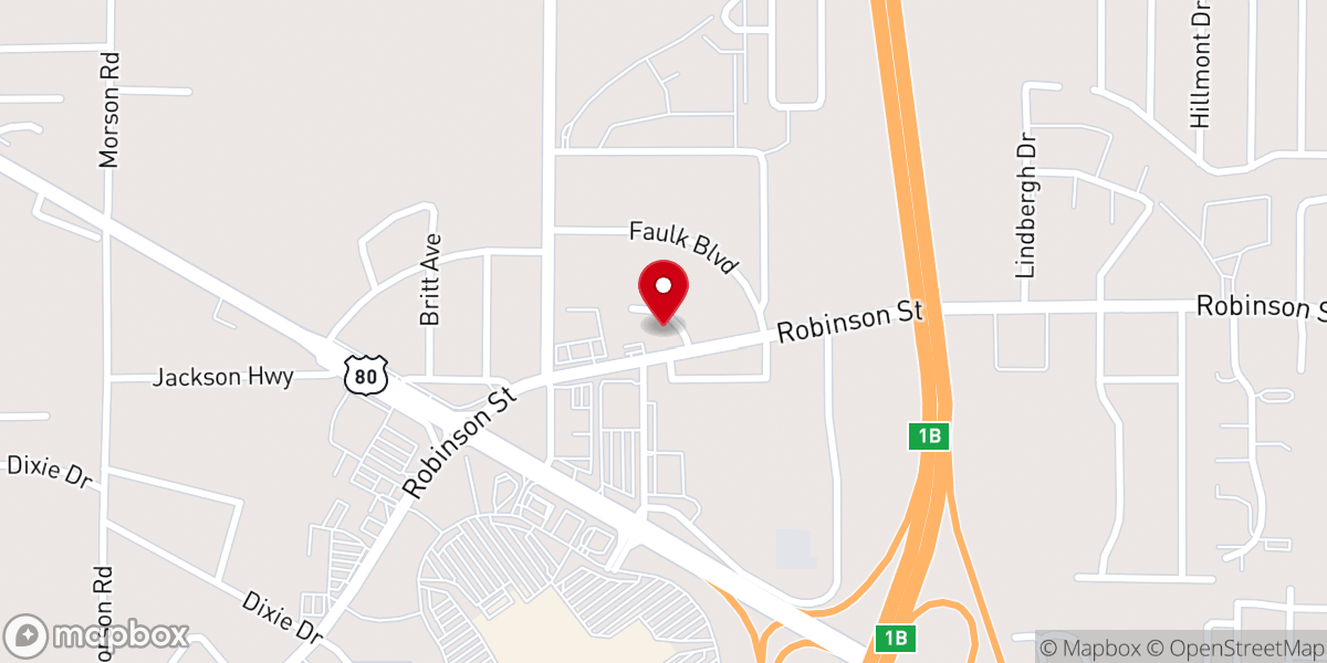Map showing location of Van Winkle United Methodist Church