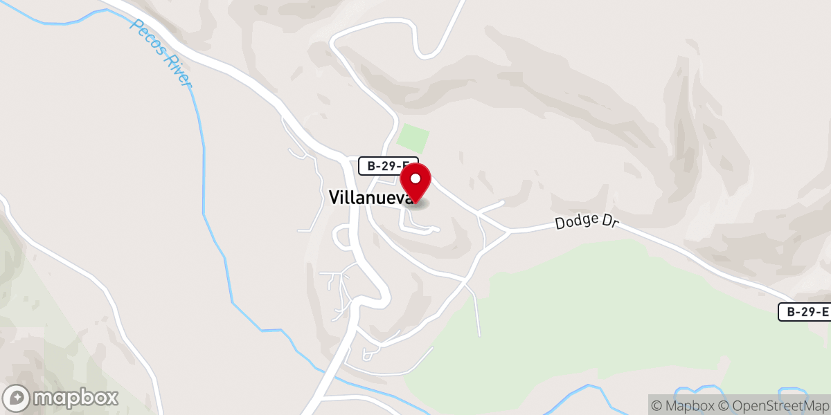 Map showing location of El Valle Community Center