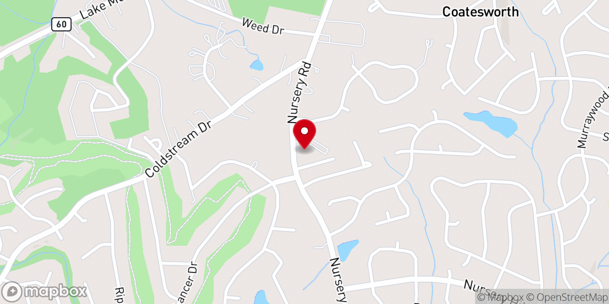 Map showing location of Palmetto Church of Christ
