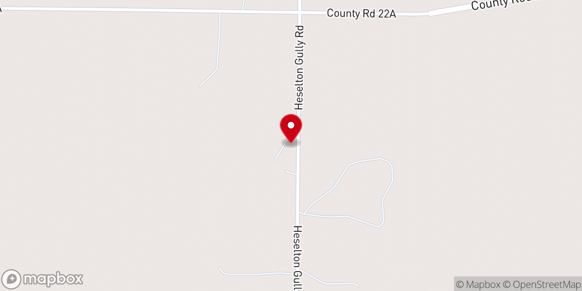 Map showing location of Maple Ridge Mennonite Church