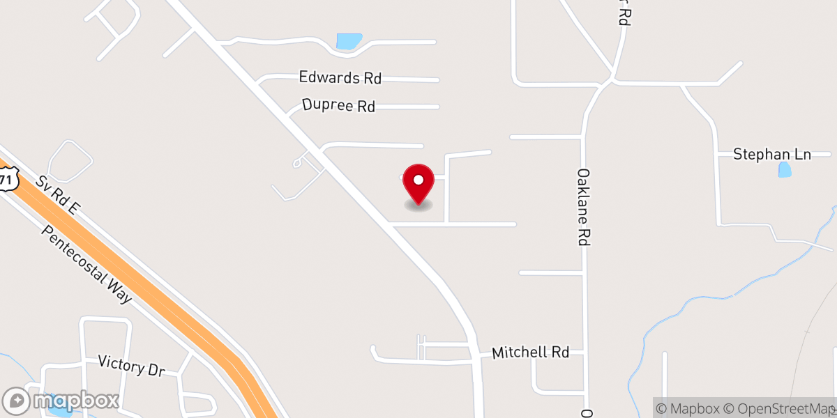 Map showing location of Tioga Wesleyan Methodist Church