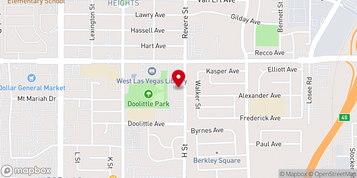 Map showing location of True Love Missionary Baptist Church