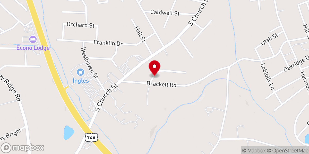 Map showing location of Church of God Parsonage