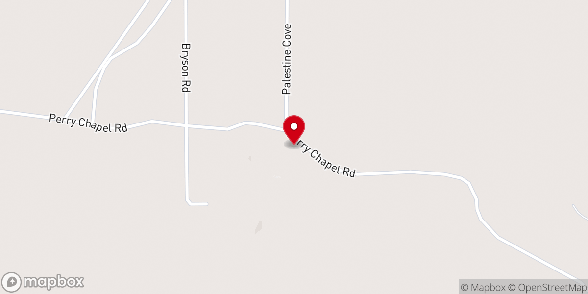 Map showing location of Perry Chapel