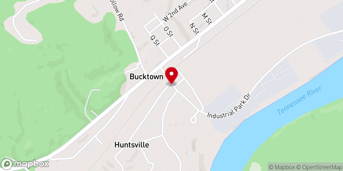 Map showing location of Riverview Misionary Baptist Church