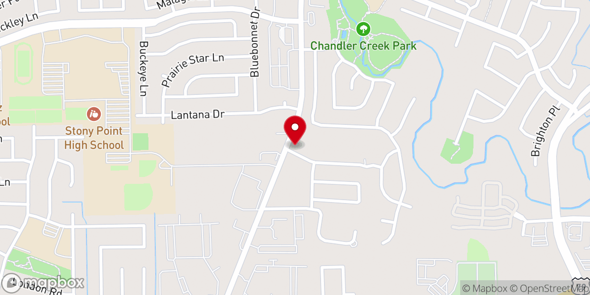 Map showing location of Redeemer Round Rock