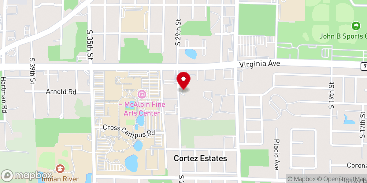 Map showing location of Philadelphie French Seventh-Day Adventist Church