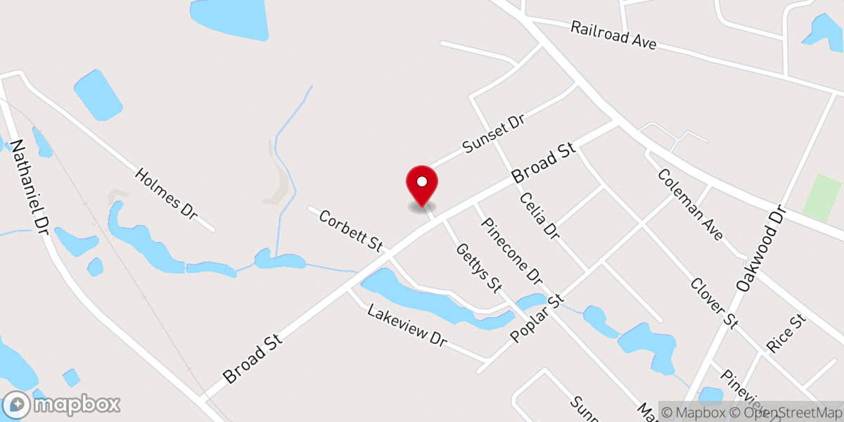 Map showing location of Living Hope Word Church