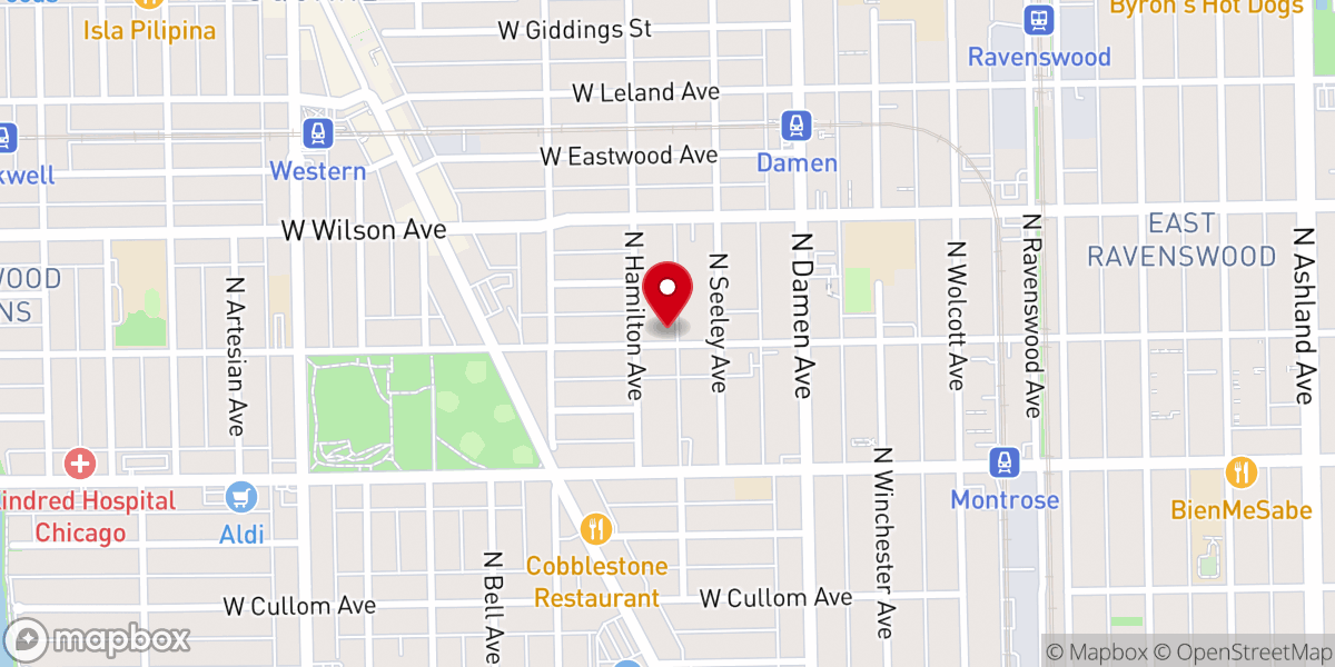 Map showing location of North Hispanic Seventh-day Adventist Church