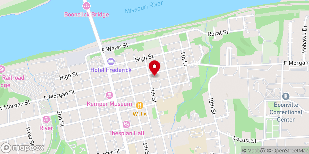 Map showing location of SS Peter & Paul Catholic Church