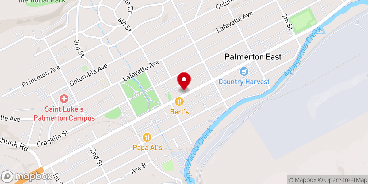 Map showing location of Penn Northeast Conference