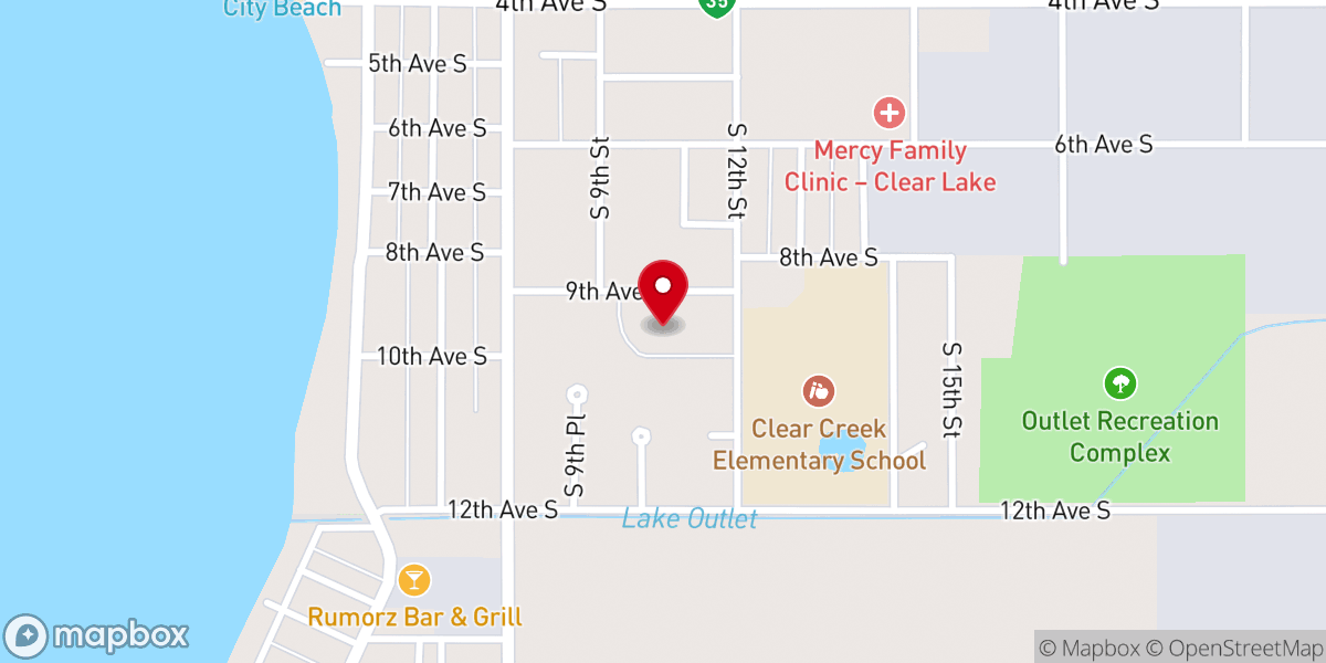 Map showing location of Saint Patrick Catholic Church