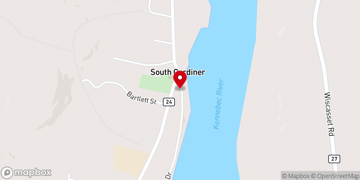Map showing location of Riverview Congregational Church
