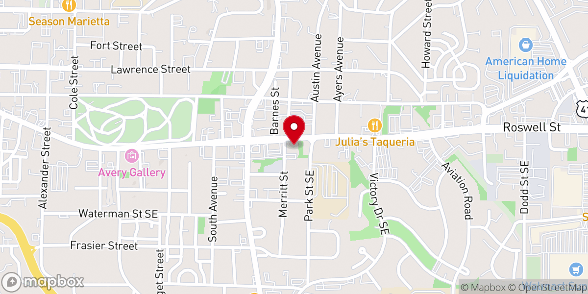 Map showing location of Saint Stephen United Methodist Church