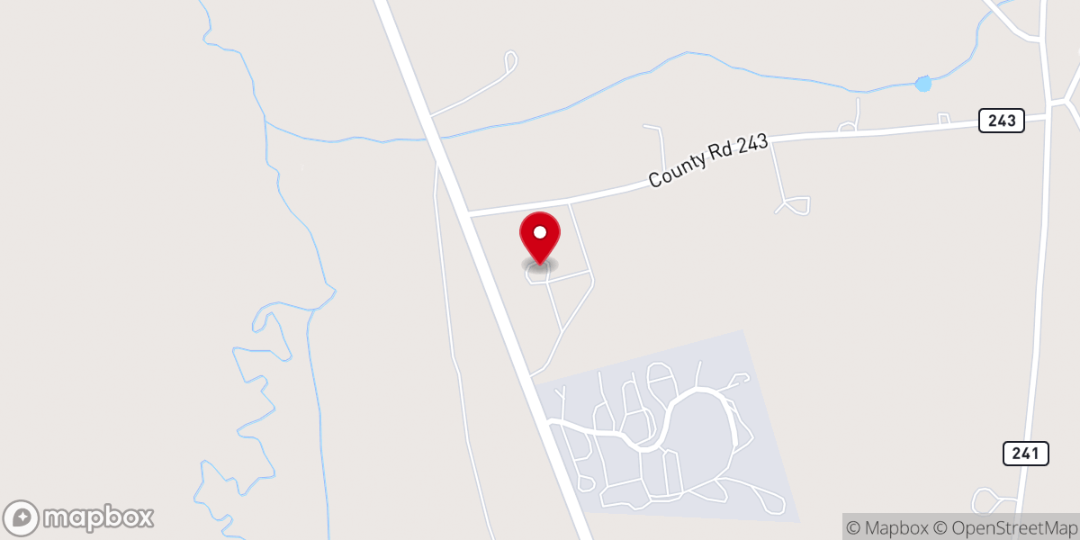 Map showing location of Sangre de Cristo Cowboy Church