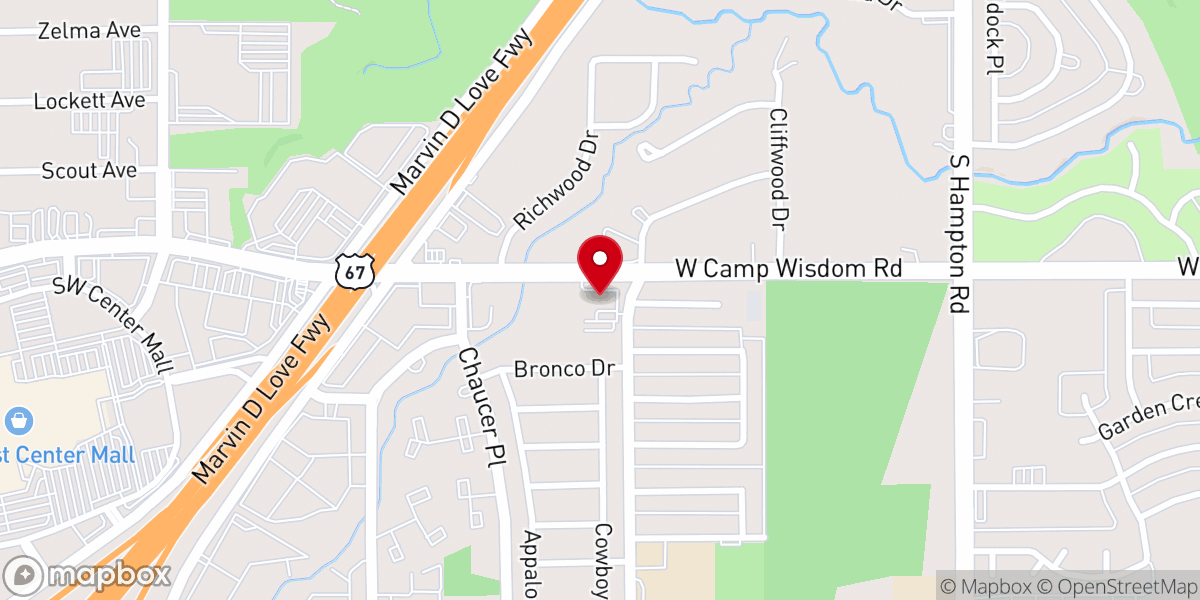 Map showing location of Greater Community First Baptist