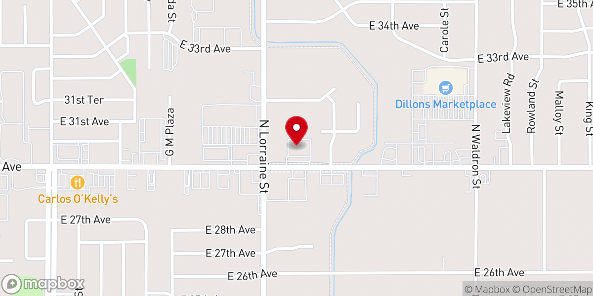Map showing location of CrossPoint Hutchinson
