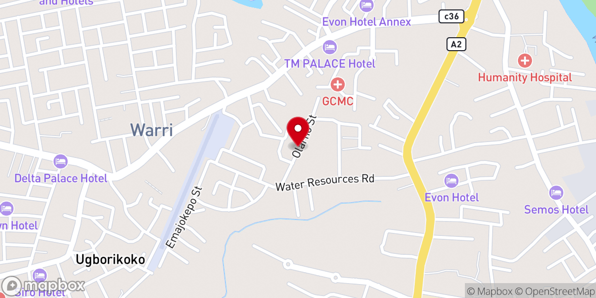 Map showing location of Life In Christ Christian Centre