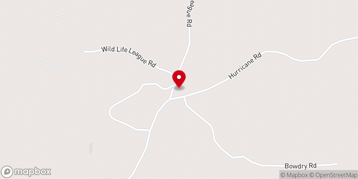Map showing location of Bunion Church