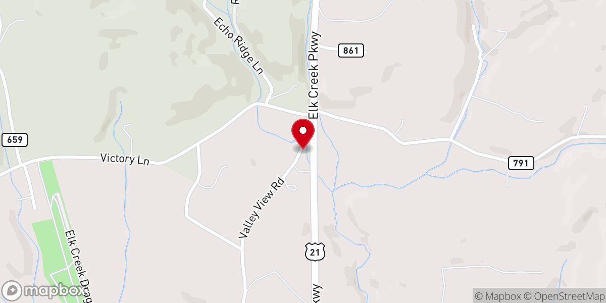 Map showing location of Fellowship Church