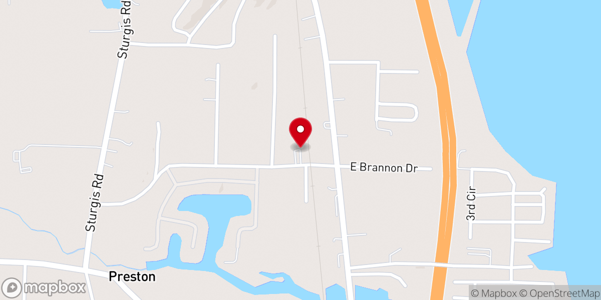 Map showing location of Mount Gale Baptist Church