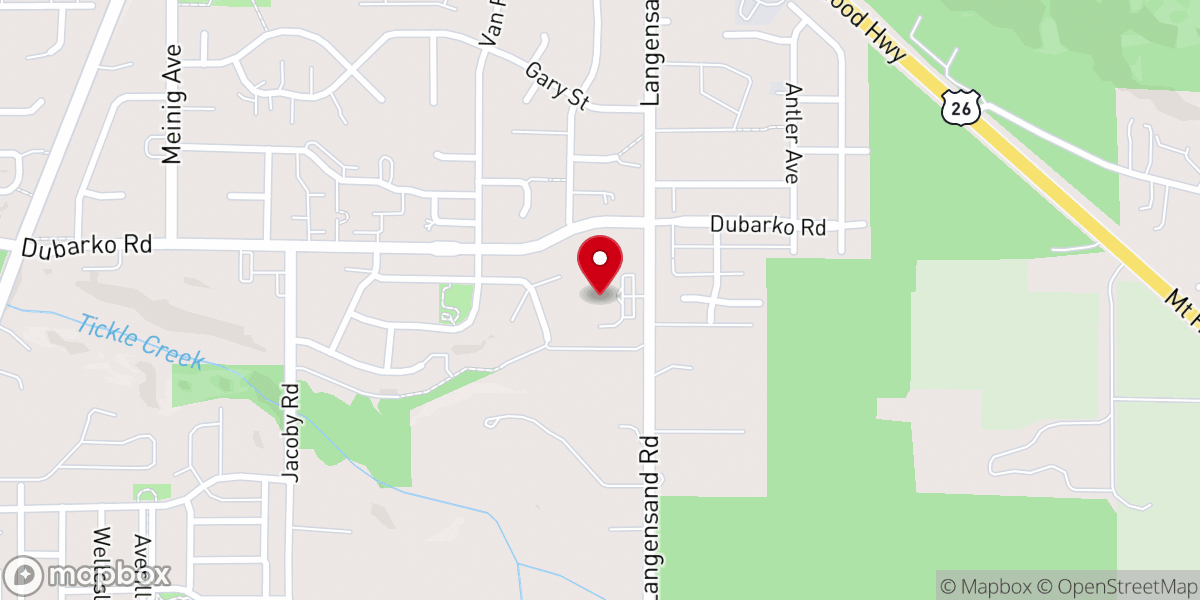 Map showing location of Sandy Seventh-day Adventist Church