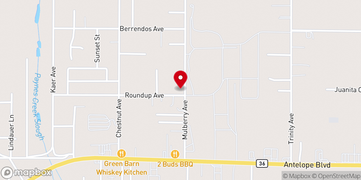 Map showing location of Grace Community Fellowship