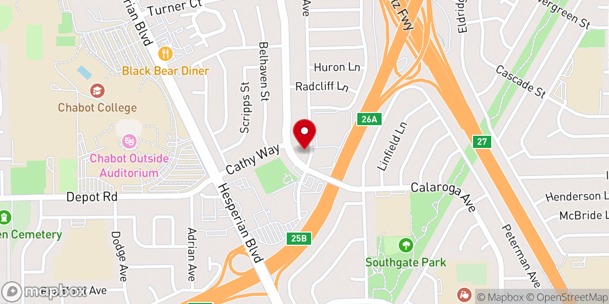 Map showing location of Christ's Community Church