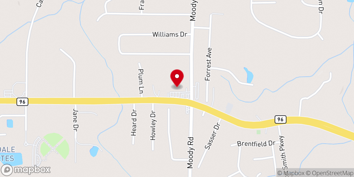 Map showing location of Spirit Life Fellowship Church