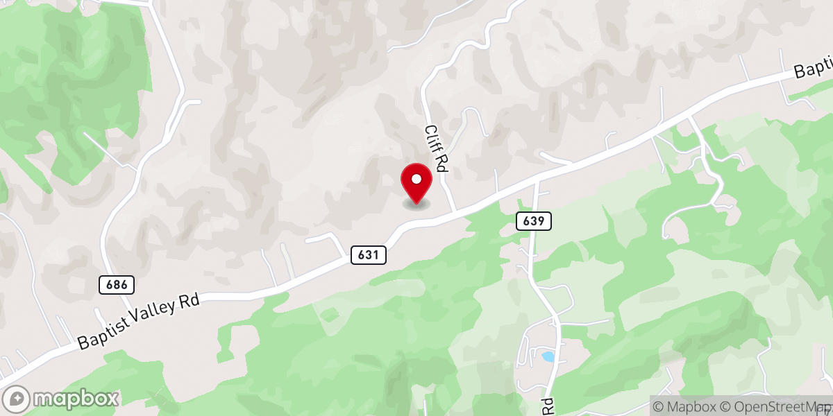 Map showing location of West End Church