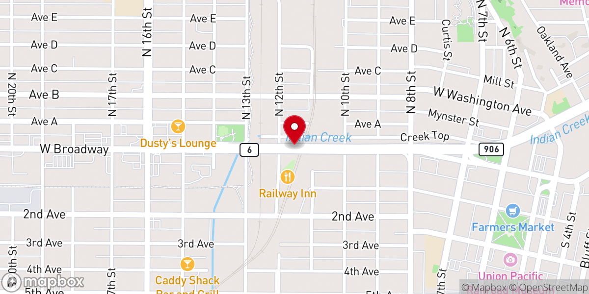 Map showing location of St Pauls Evangelical Lutheran Church