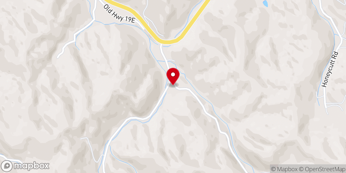 Map showing location of Tiger Creek Church