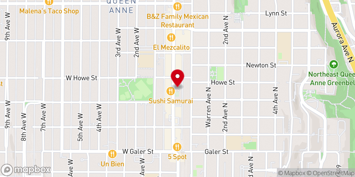 Map showing location of Bethany Presbyterian Church