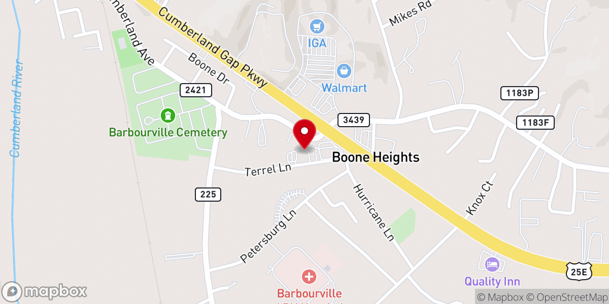 Map showing location of Faith Tabernacle Church