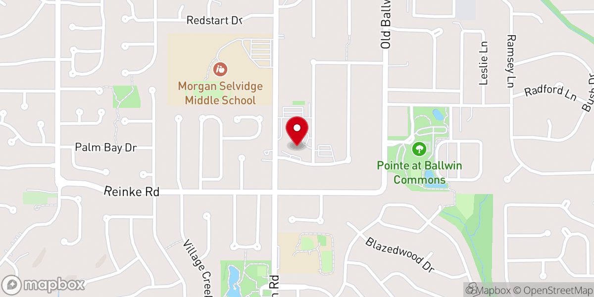 Map showing location of Holy Infant Catholic Church