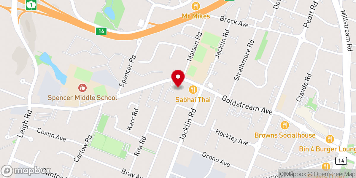 Map showing location of Gordon United Church