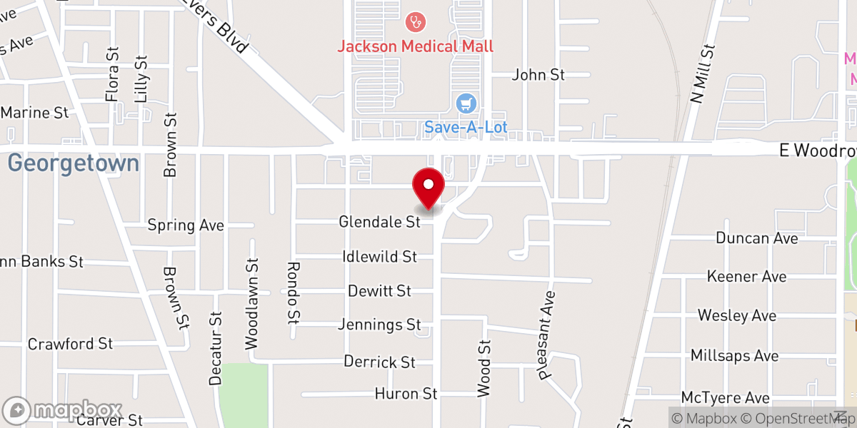 Map showing location of Wells United Methodist Church