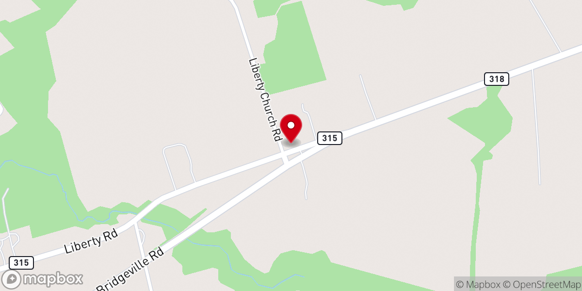 Map showing location of House of Prayer Christian Church