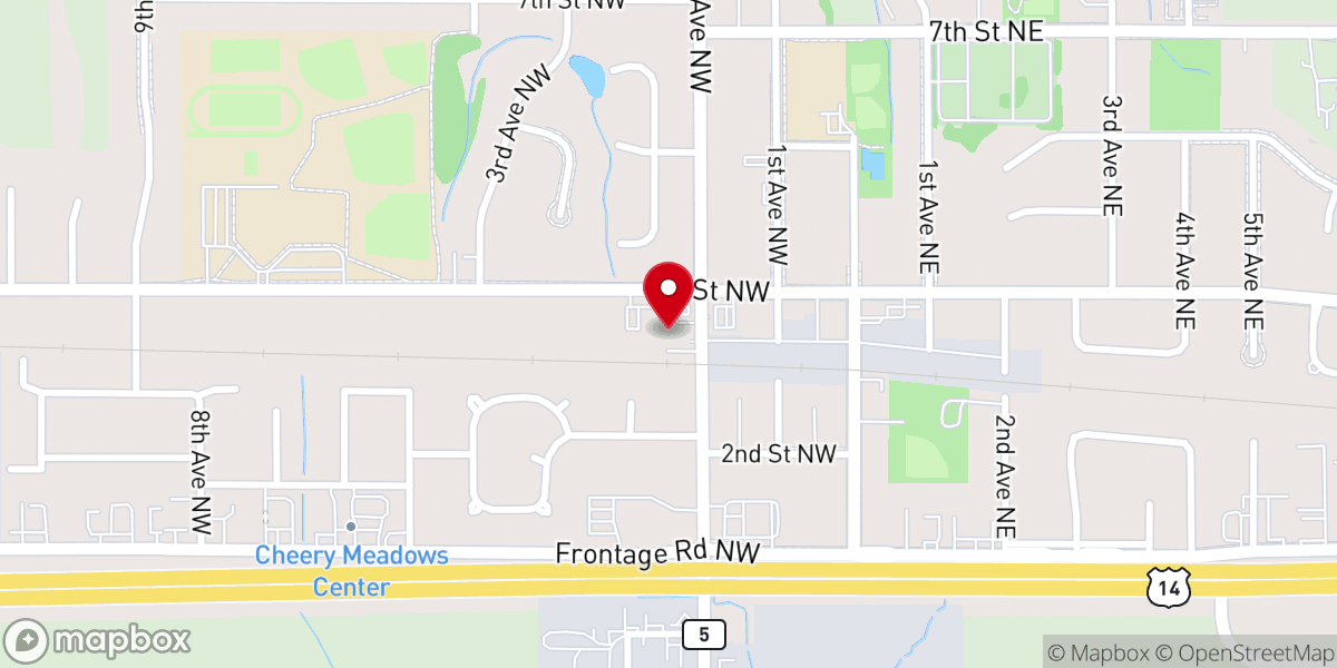 Map showing location of Christ the King Catholic Church