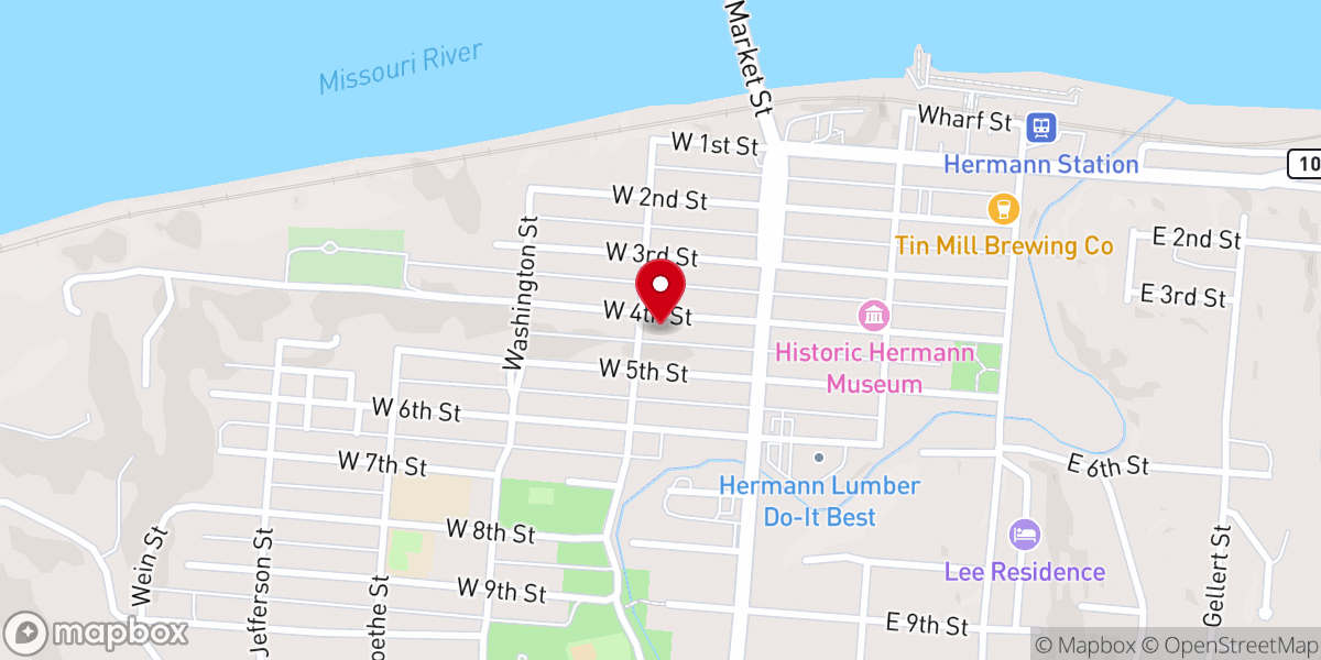 Map showing location of St George Catholic Church