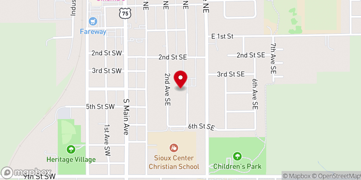 Map showing location of FCRC bus barn