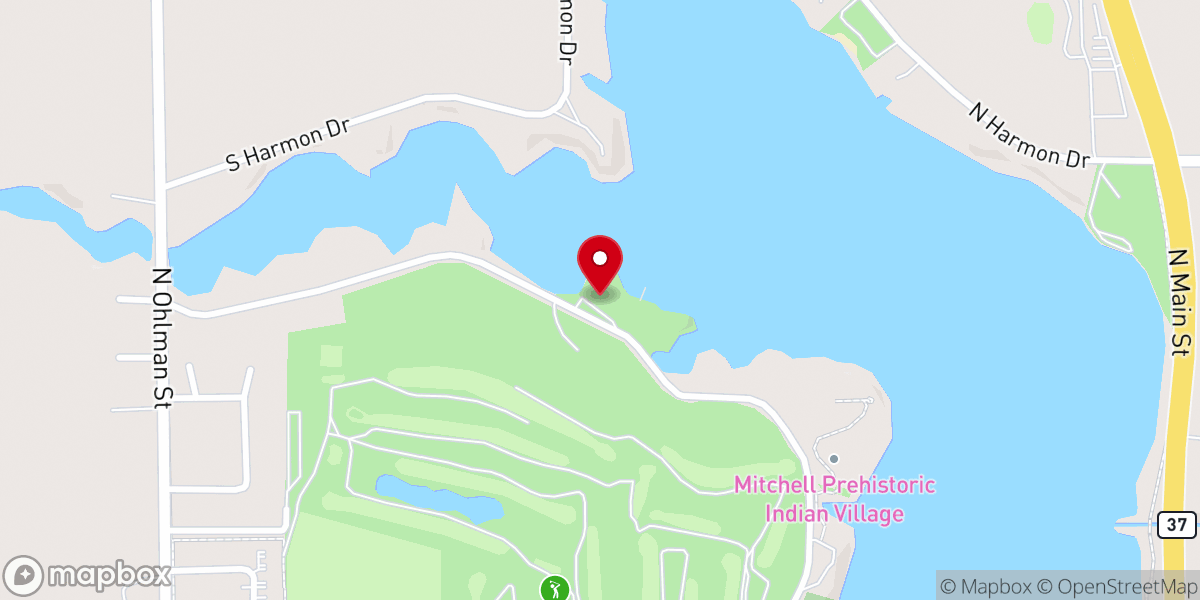 Map showing location of Sportsman Club