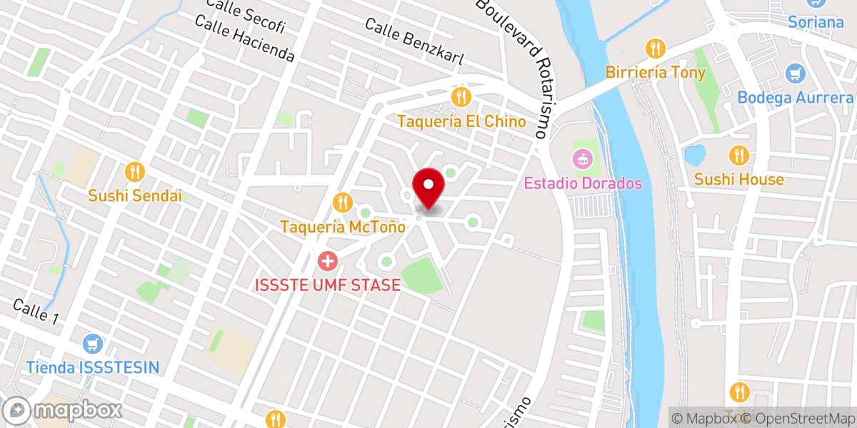 Map showing location of Parroquia De Nuestra Señora De Los Dolores