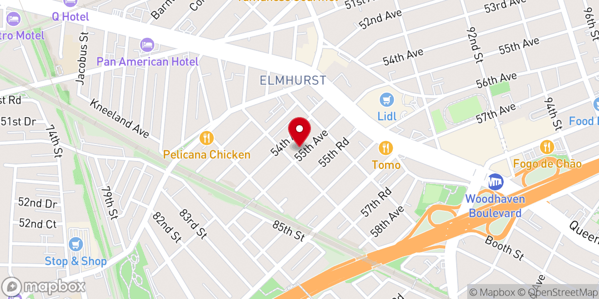 Map showing location of Ascension Roman Catholic Church