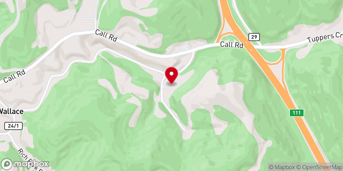 Map showing location of Maranatha Baptist Church