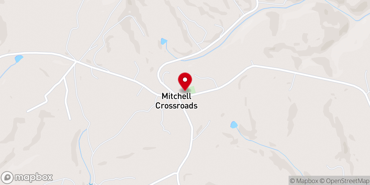 Map showing location of Dinwiddie Presbyterian Church (PCUSA)