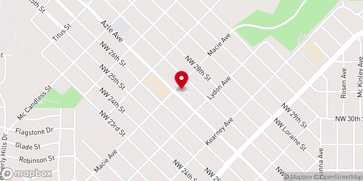 Map showing location of St. Benedict Parish